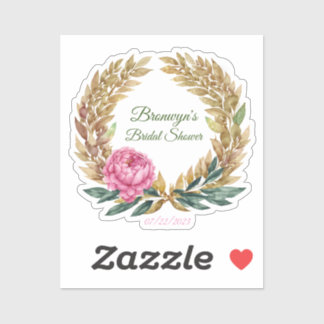 Pegatina Diseño Romantic Bridal Shower