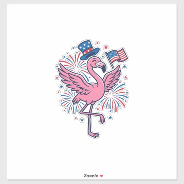 Pegatina Diseño vectorial de fuegos artificiales de flamenc (Hoja)