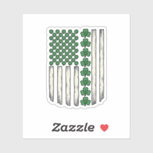 Pegatina Diseño vectorial vintage de bandera americana de t