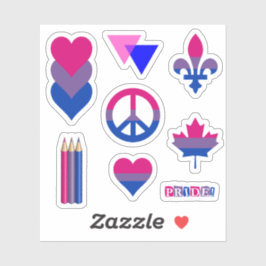 Pegatina Diseños de Bi Pride II