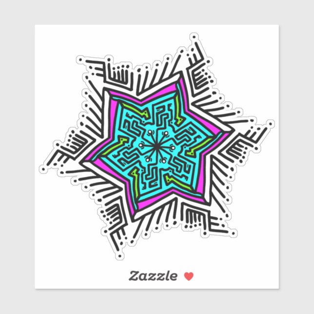 Pegatina Diseños de Mandela (Hoja)