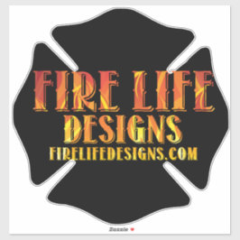 Pegatina DISEÑOS DE VIDA DE INCENDIOS - logotipo 1