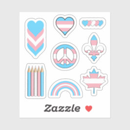 Pegatina Diseños del Orgullo Trans II