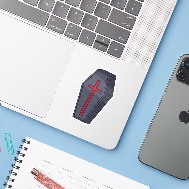 Pegatina Diseños temáticos de Halloween (Ordenado portátil con iPhone)