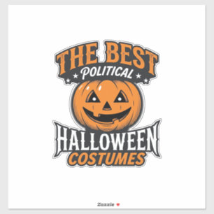 Pegatina Disfraz político de Halloween Calabaza Camiseta Vi