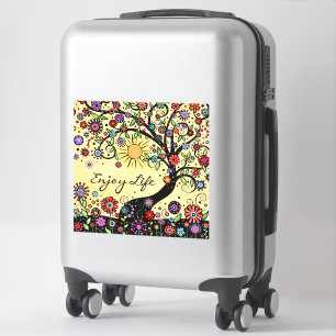 Pegatina "Disfruta la vida" divertido