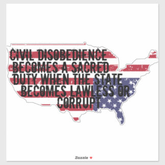 Pegatina Disobedience Is A Duty In A Corrupt Nation