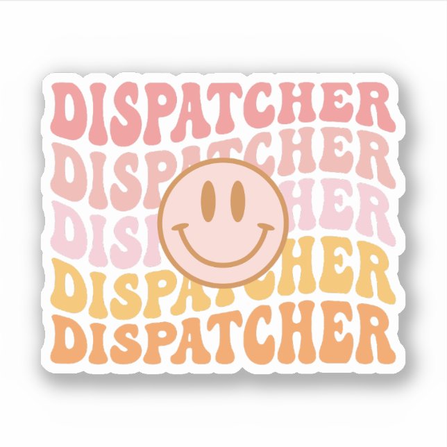 Pegatina Dispatcher, Emergency Dispatcher, 911 Dispatcher (Anverso)