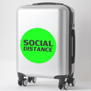 Pegatina "Distancia Social" Covid 19 Círculo De Grandes Pla