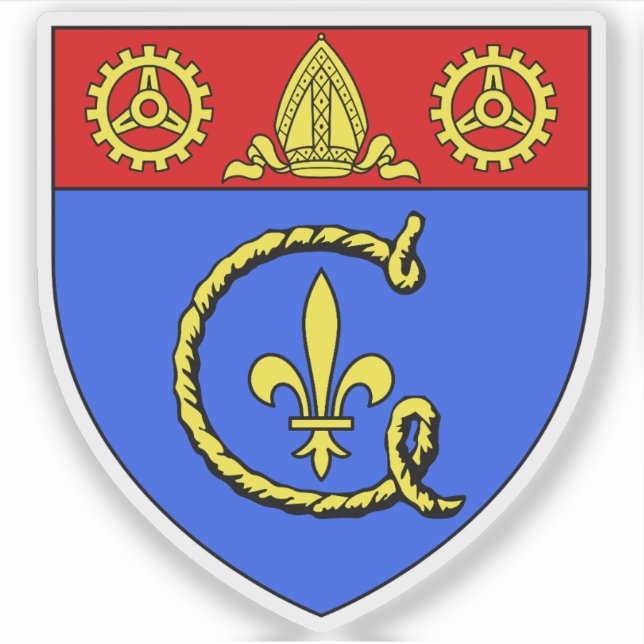 Pegatina Distrito 13 (XIII) de París - Gobelins (Anverso)