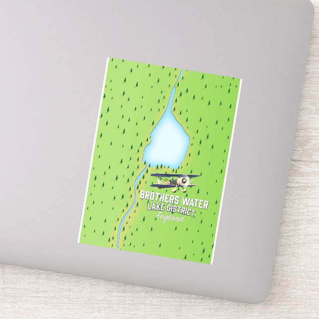 Pegatina Distrito de Brothers Water Lake (Detalle)