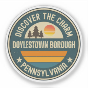 Pegatina Distrito de Doylestown, Pensilvania