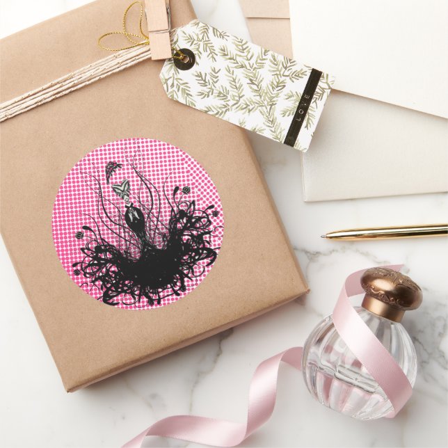 Pegatina Diva Fashion - Raspberry rosa brillante c (Regalar)