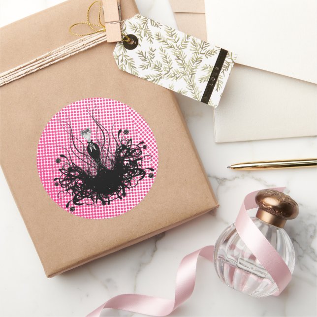 Pegatina Diva Fashion - Raspberry rosa brillante c (Regalar)