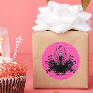 Pegatina Diva Fashion - Raspberry rosa brillante c