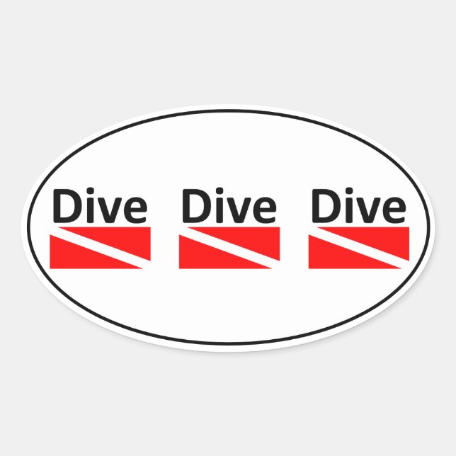 Pegatina DIVE DIVE (Anverso)