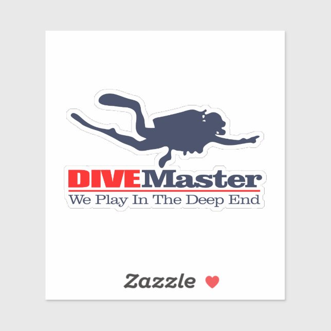 Pegatina DIVEMaster (Hoja)