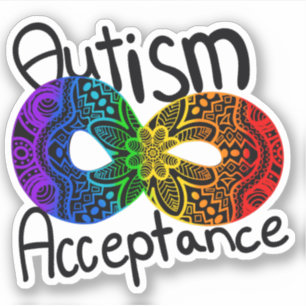 Pegatina Diversidad Neurológica Autismo Conciencia Aceptaci