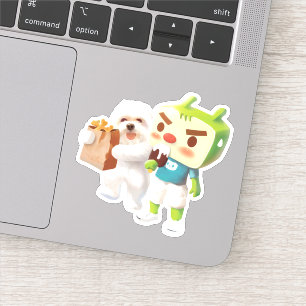 Pegatina Diversión al mercado exterior