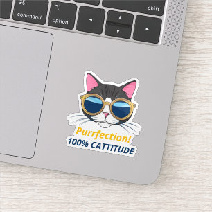 Pegatina diversión de Guay Cat Purrfection