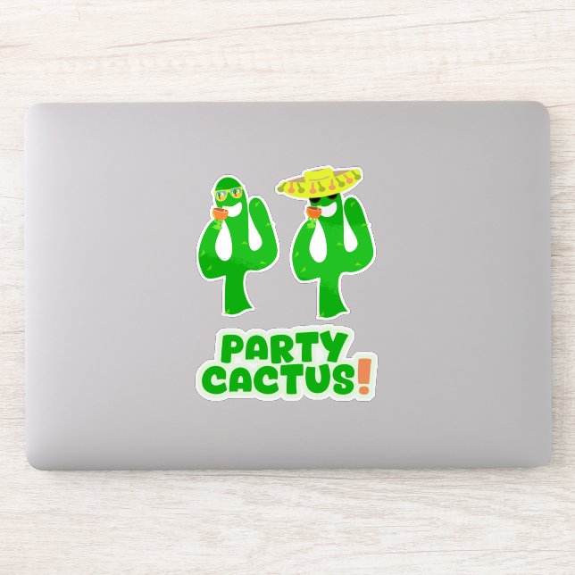 Pegatina Diversión Fresco Set de Stickers de Cactus para Fi (Ordenador)