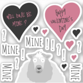 Pegatina Diversión Mina Mina Mina Oveja Tema