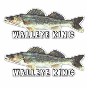 Pegatina Diversión Walleye King