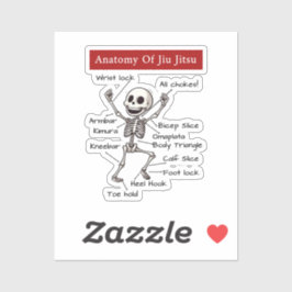 Pegatina Divertida Anatomía De La Técnica De Presentación D