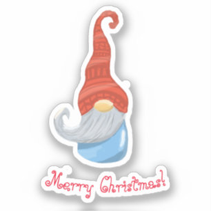 Pegatina divertida de gnomo de Navidad – Gnomo de 
