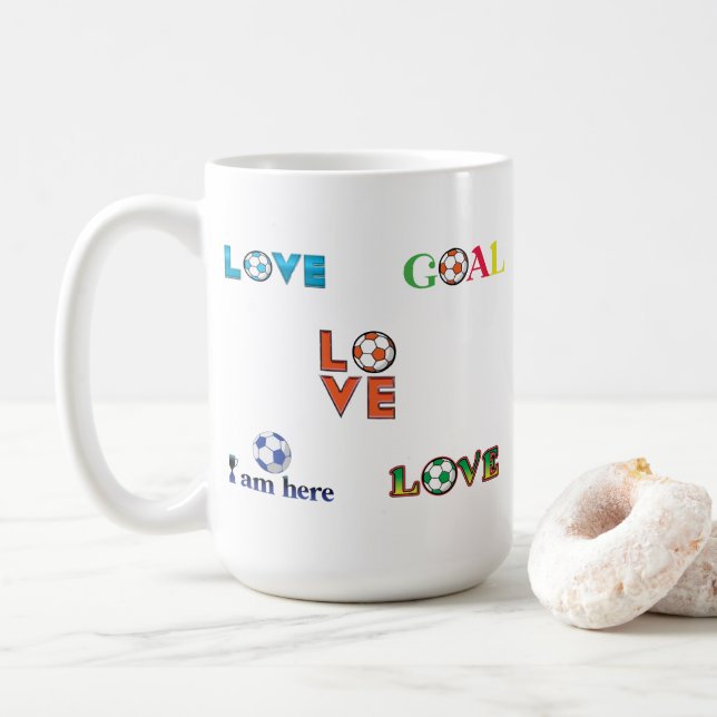 Pegatina divertida de la Copa de Fútbol (Con donut)