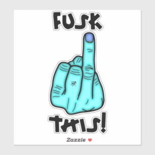 Pegatina Divertida expresión de frustración (falsa f-bomba)