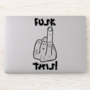 Pegatina Divertida expresión de frustración (falsa f-bomba)