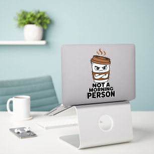 Pegatina Divertida No Soy Una Persona Mañanera