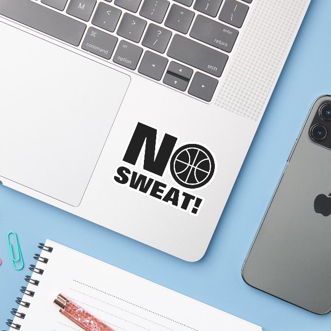 Pegatina divertida para portátil de baloncesto sin (Ordenado portátil con iPhone)