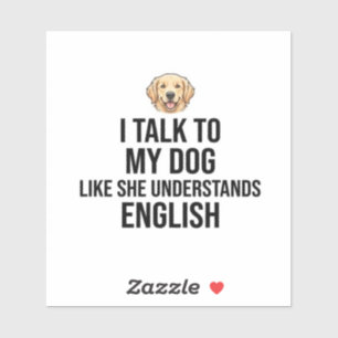 Pegatina divertida personalizada para perros - Hab