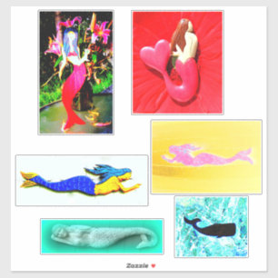 Pegatina divertida sirena