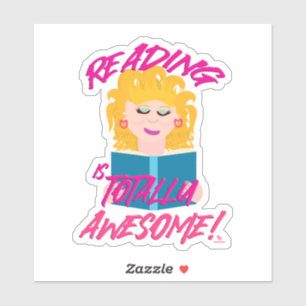 Pegatina Divertido 800 leyendo arte épico de Personalizado 