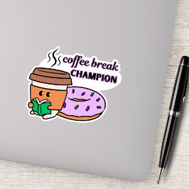 Pegatina Divertido campeón del fin de semana