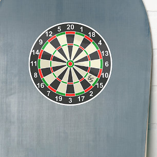 Pegatina Divertido Círculo Monogramado de Darts Borts Dartb