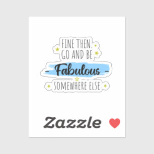 Pegatina Divertido Colega se va, se va a trabajar