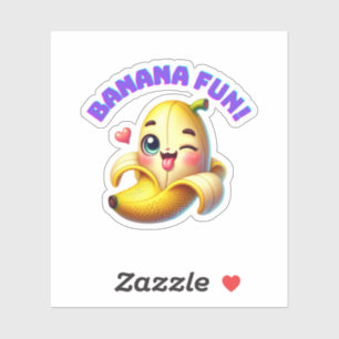 Pegatina Divertido diseño de ganadería bananera para divers