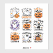 Divertido Fun Spooky Halloween Diseña conjunto de