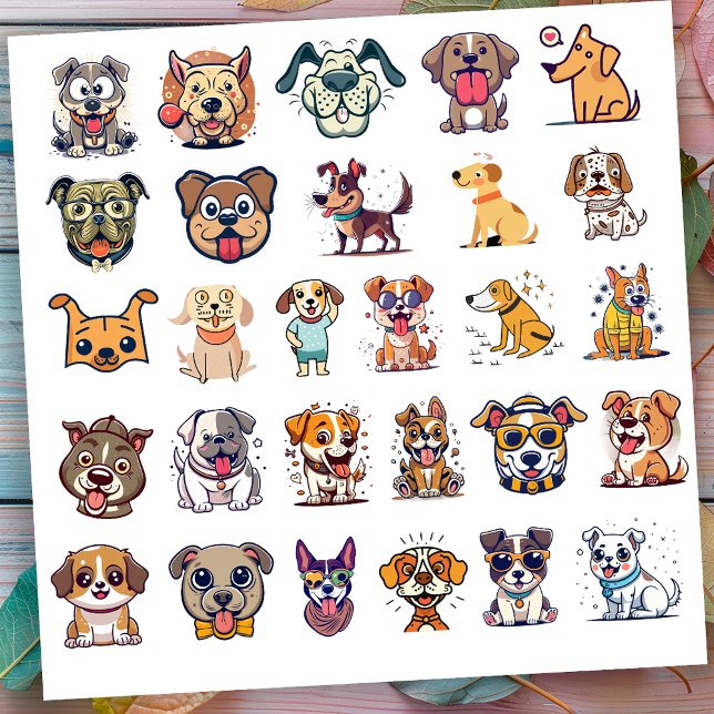 Pegatina Divertido juego de perros 1 (Subido por el creador)