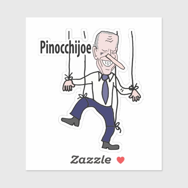 Pegatina Divertido político contra Joe Biden Pun (Hoja)