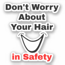 Pegatina Divertido sobre el cabello cubierto de casco - Gor