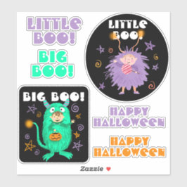 Pegatina Diviértete en Halloween con un personaje de boo li