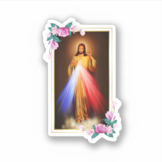 Pegatina Divine Mercy Jesus Christ Sacred Heart Of Jesus Gi
