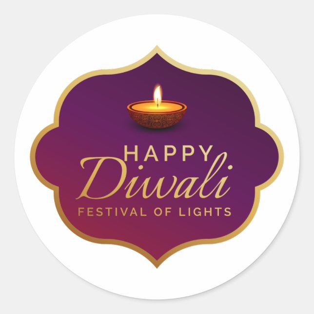 Pegatina Diwali (Anverso)