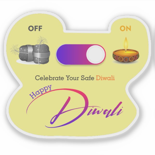 Pegatina Diwali (Anverso)
