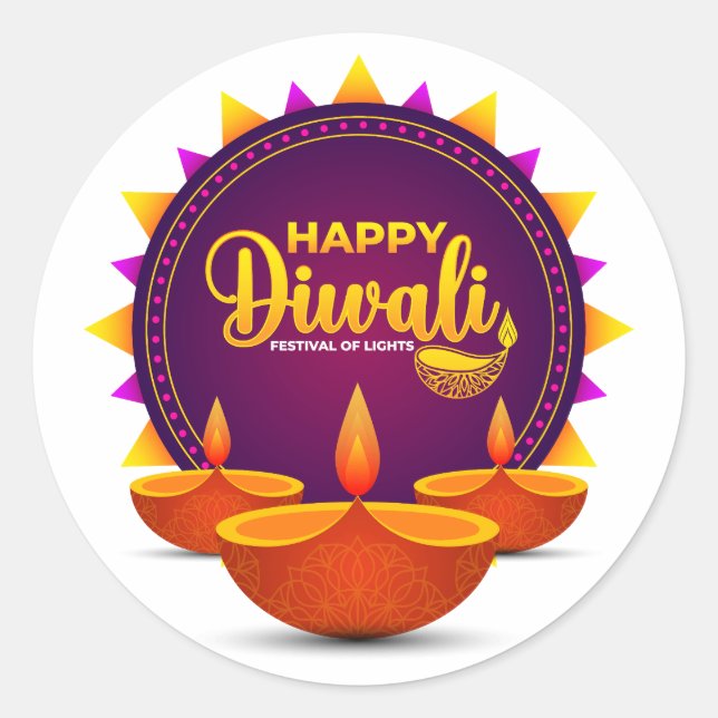 Pegatina Diwali (Anverso)